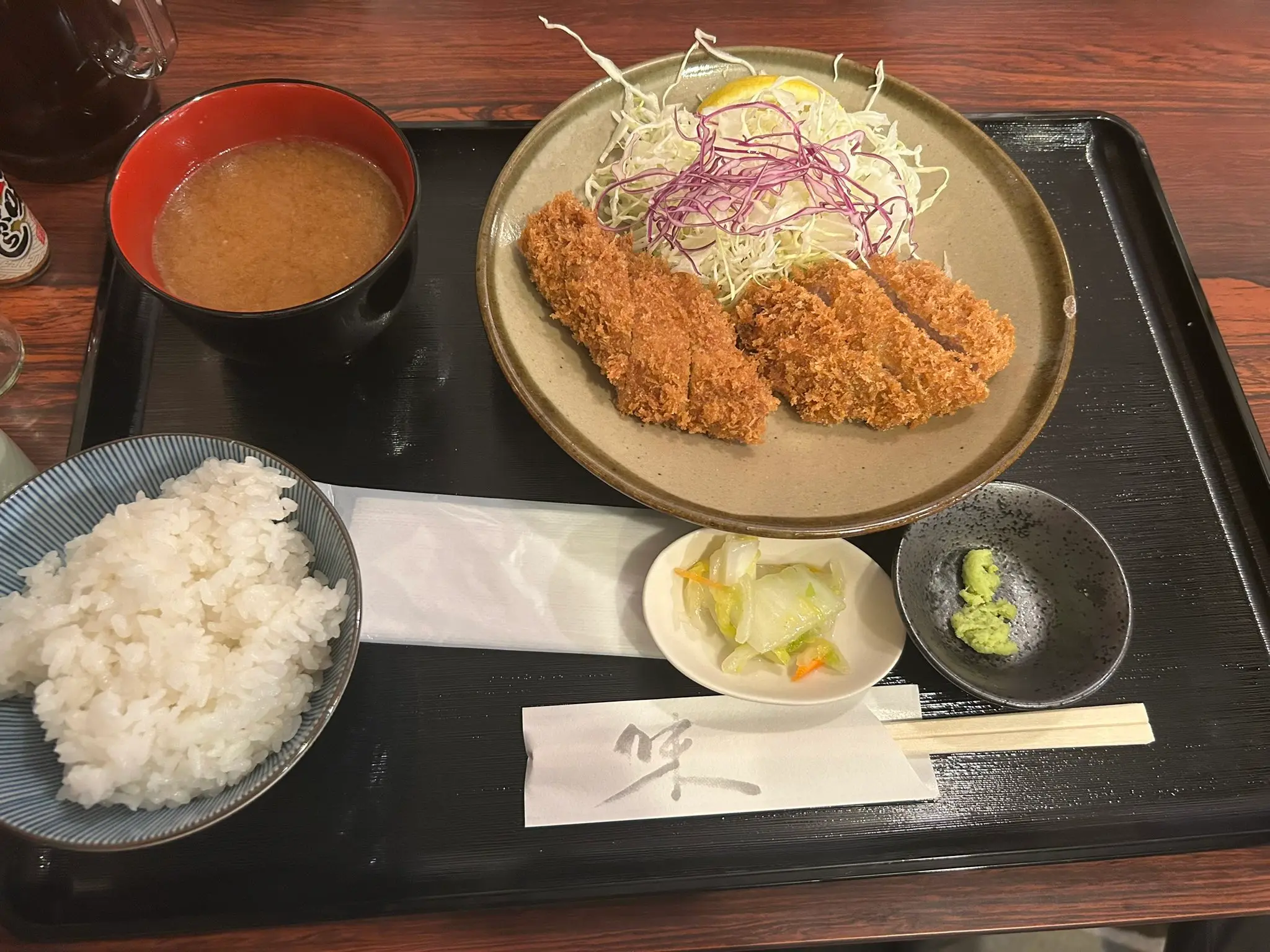 とんかつ 丸和のロースかつ定食