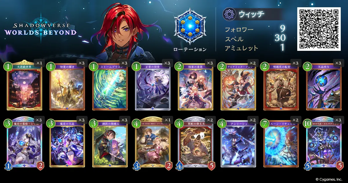 魔手ウィッチ デッキリスト（rikka選手）