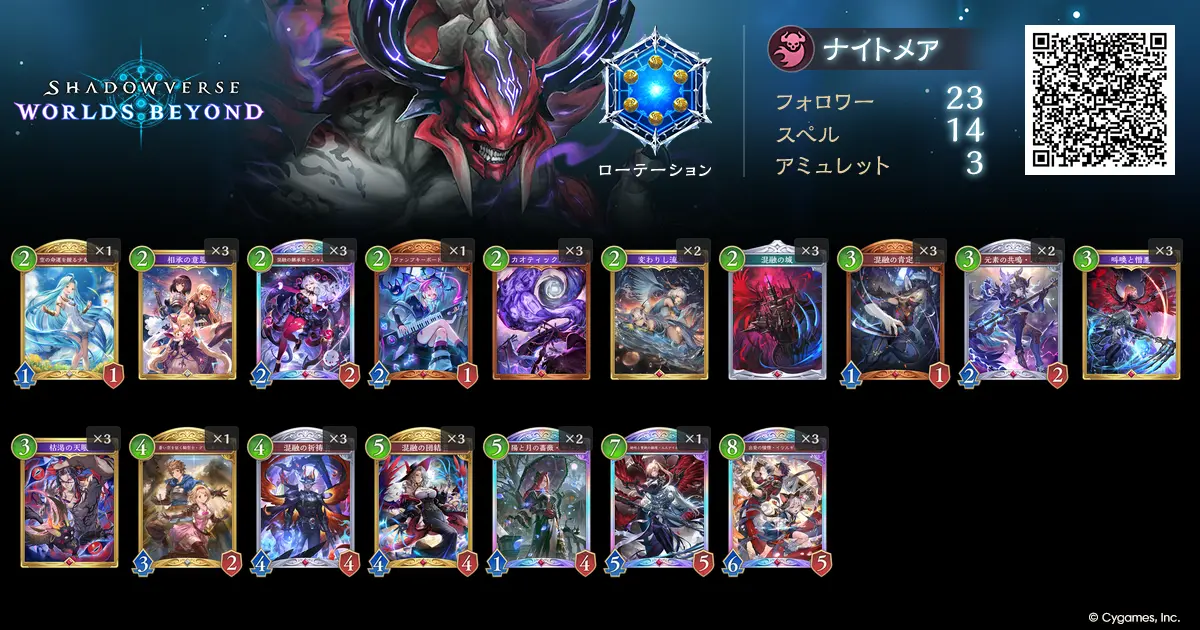モードナイトメア デッキリスト（niさん）