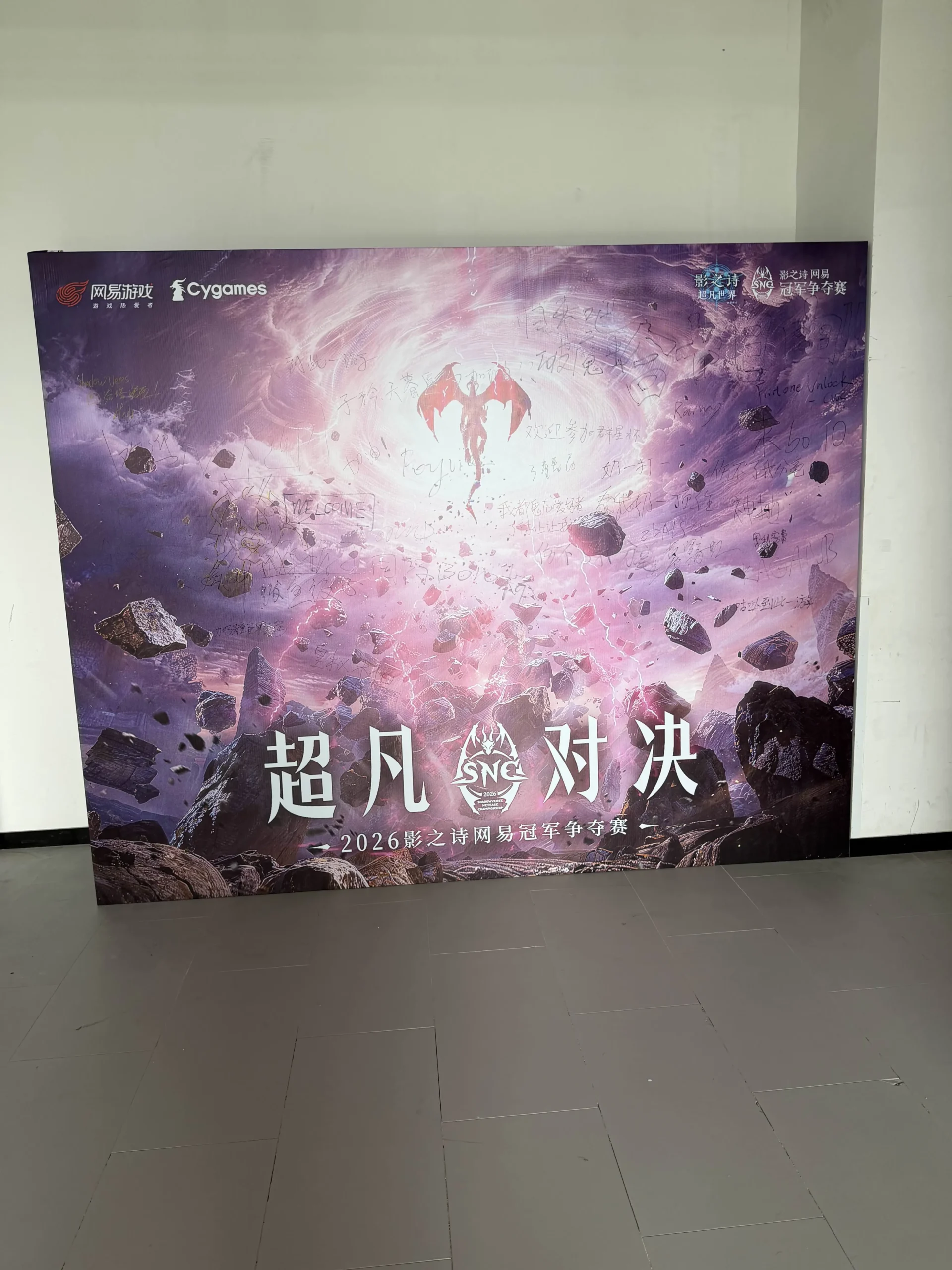 SNC Grand Finals 大会の看板