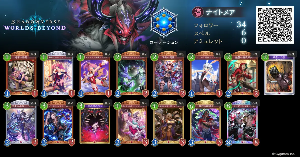 最速アグロナイトメア デッキリスト
