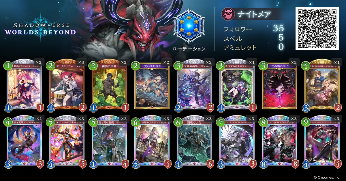 ナイトメア デッキリスト